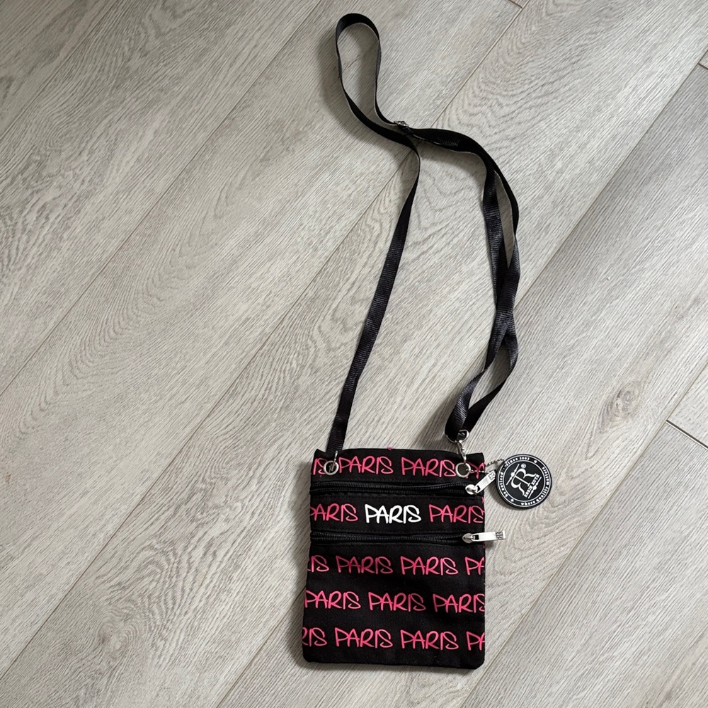 Robin Ruth Black and Pink Clutch
